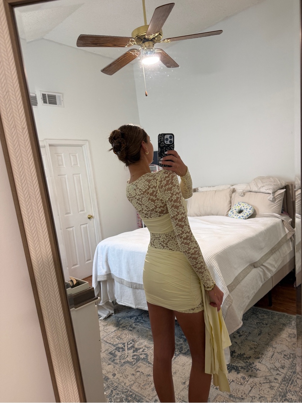 Lioness Midnight Mini Dress in Butter XS - Picture 2 of 9